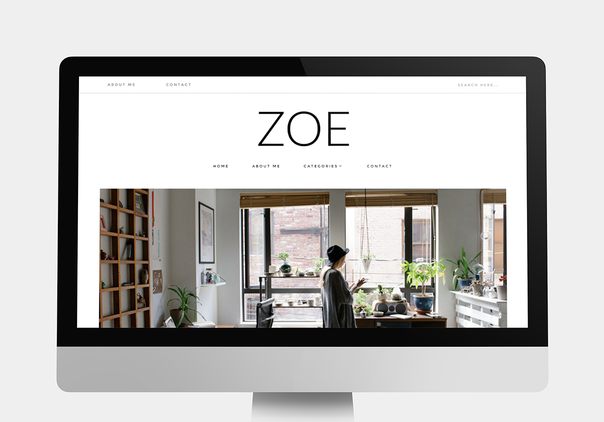 Homepage zoe imac